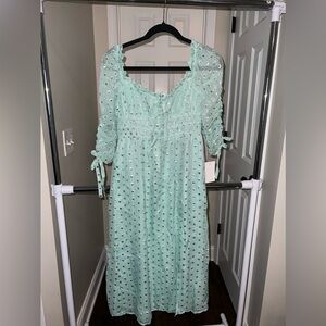 For Love & Lemons 3/4 sleeve midi dress